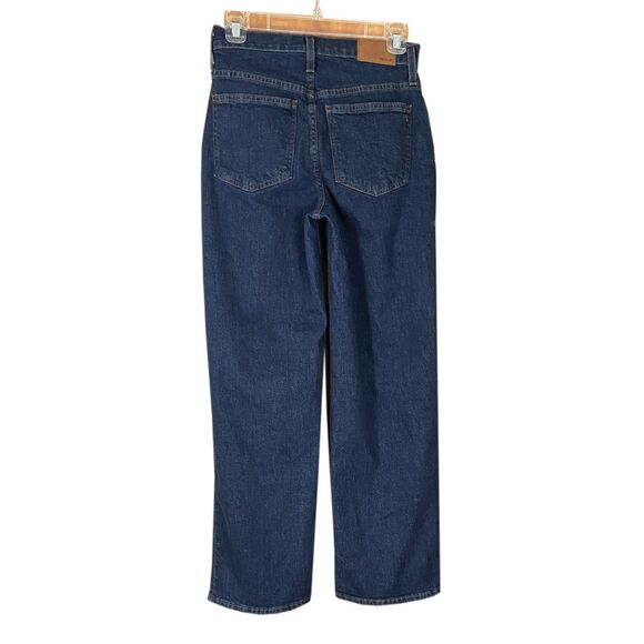 Madewell The Perfect Vintage Wide-Leg Jeans Size 25P Fairdale Dark Wash Blue - Picture 3 of 10
